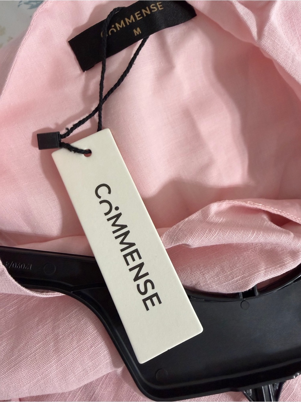 Commense Cotton Linen Blend Dress with Tie Waist - Picture 6 of 7
